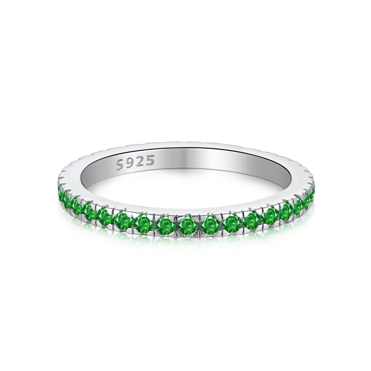 [Glimmer Jewelry]Delicate Sparkling Round Cut Daily Ring