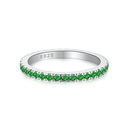 [Glimmer Jewelry]Delicate Sparkling Round Cut Daily Ring