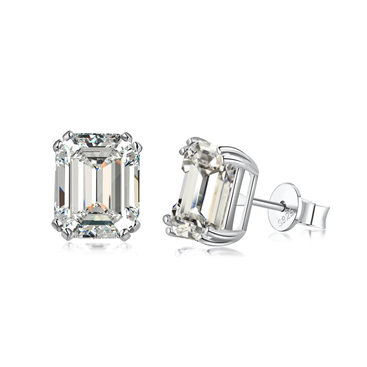 [Glimmer Jewelry]Dazzling Square Shape Earrings