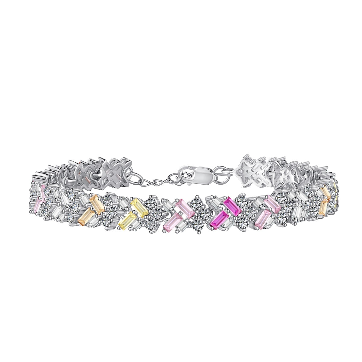 [Glimmer Jewelry]Dazzling Unique Multi Shape Daily Bracelet