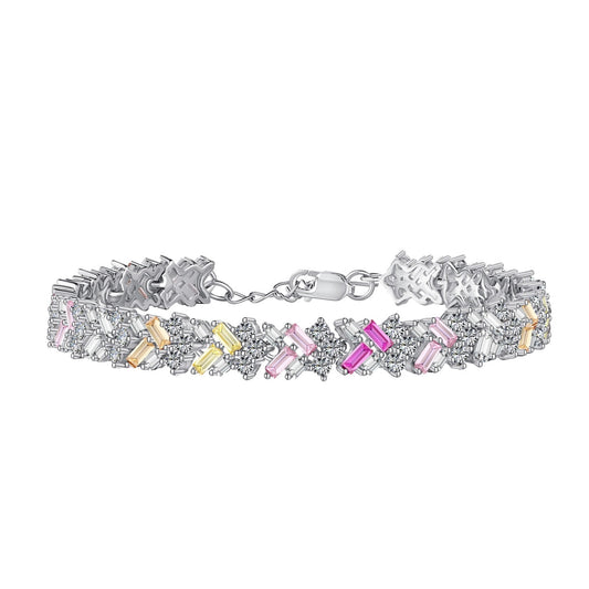 [Glimmer Jewelry]Dazzling Unique Multi Shape Daily Bracelet