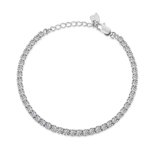 [Glimmer Jewelry]Sparkling Round Cut Daily Bracelet