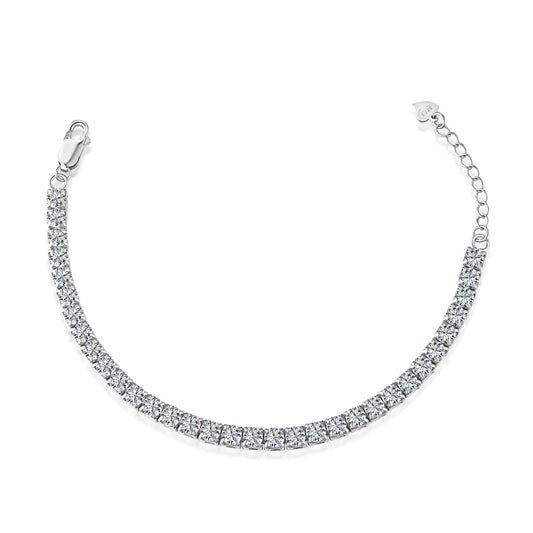 [Glimmer Jewelry]Sparkling Radiant Princess Cut Tennis Bracelet