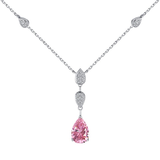 [Glimmer Jewelry]Dazzling Pear Cut Necklace