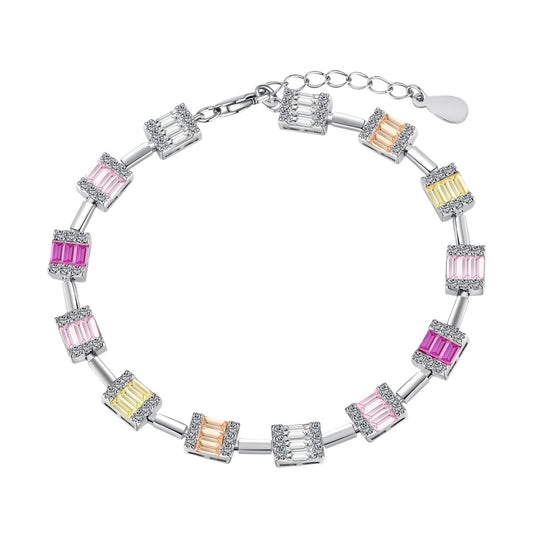[Glimmer Jewelry]Dainty Charming Emerald Cut Daily Bracelet