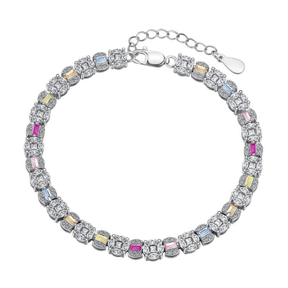 [Glimmer Jewelry]Dazzling Radiant Multi Cut Daily Bracelet
