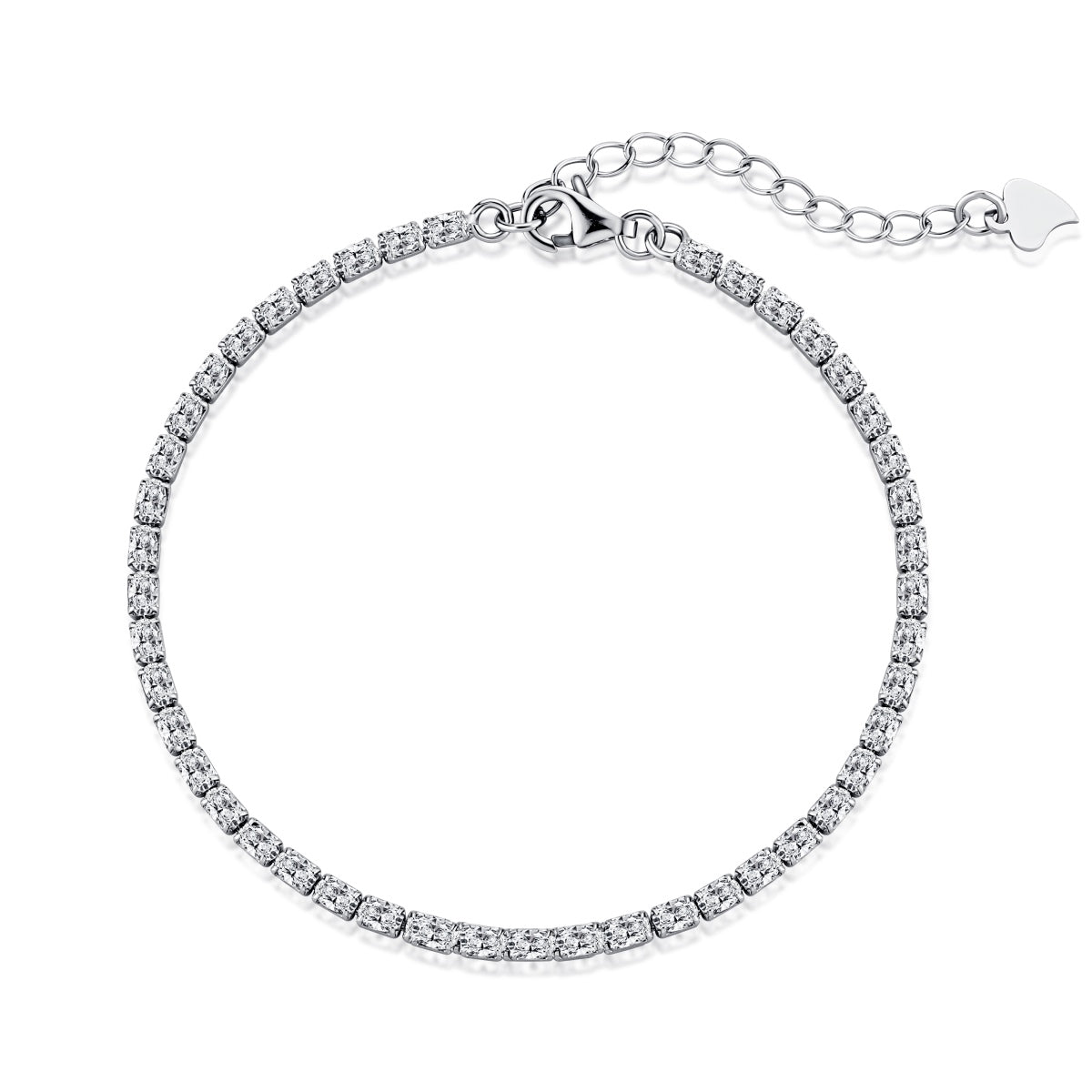 [Glimmer Jewelry]Elegant Emerald Cut Daily Bracelet