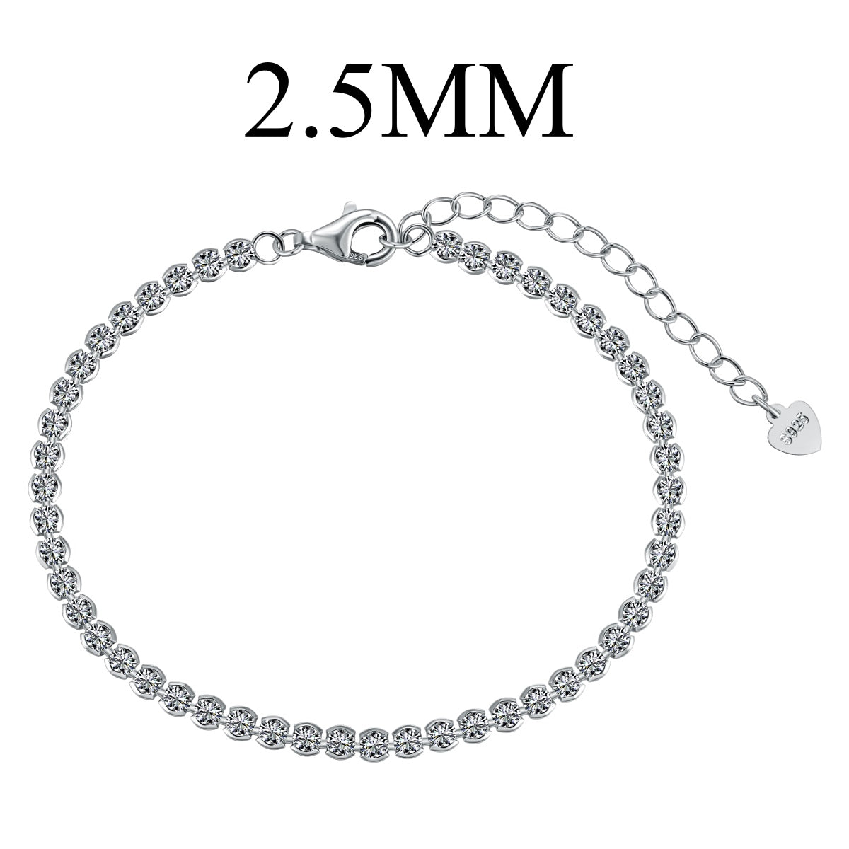 [Glimmer Jewelry]Dazzling Sparkling Round Cut Daily Bracelet