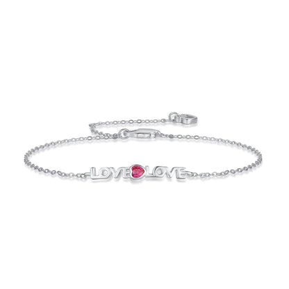 [Glimmer Jewelry]ロマンチックなハート型カップルブレスレット