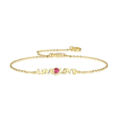 [Glimmer Jewelry]ロマンチックなハート型カップルブレスレット