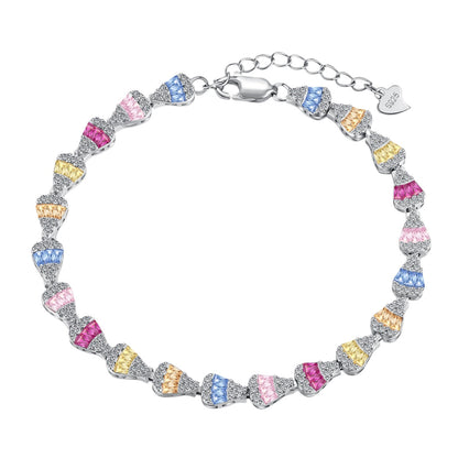 [Glimmer Jewelry]Radiant Water Drop Shape Daily Bracelet
