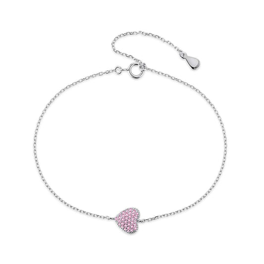[Glimmer Jewelry]Heart-Shaped Gentle and Versatile Bracelet