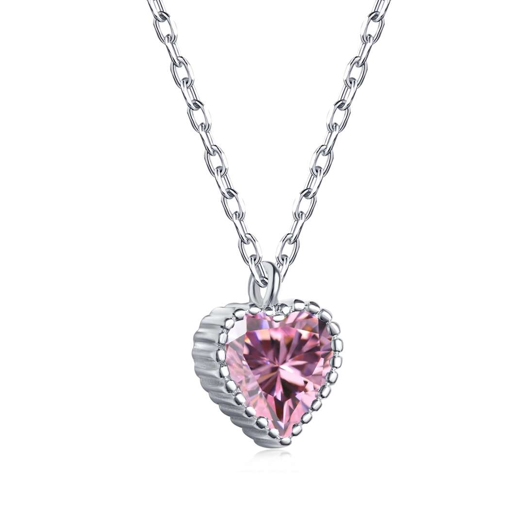 [Glimmer Jewelry]Ornate Heart Shape Necklace