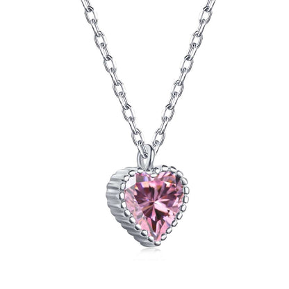 [Glimmer Jewelry]Ornate Heart Shape Necklace
