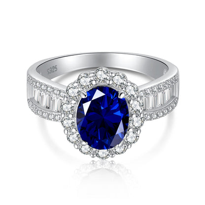 [Glimmer Jewelry]1.5 Carat Dazzling Charming Oval Cut Banquet Ring