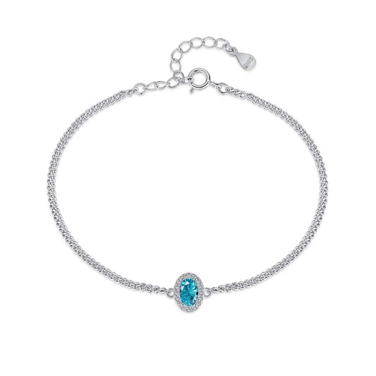 [Glimmer Jewelry]Exquisite Oval Shape Bracelet