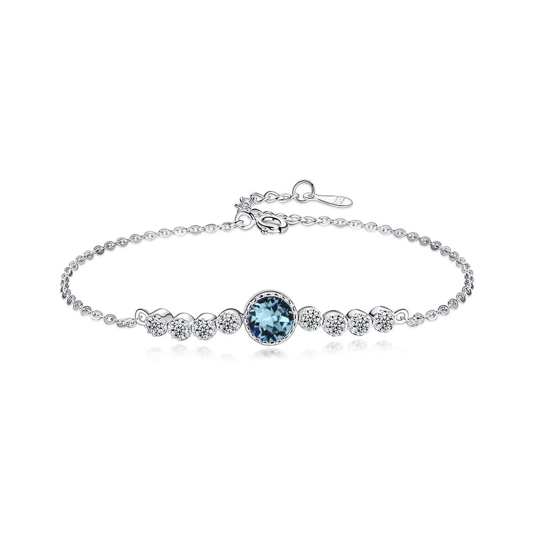 [Glimmer Jewelry]Luxurious Heart Of The Ocean Bracelet