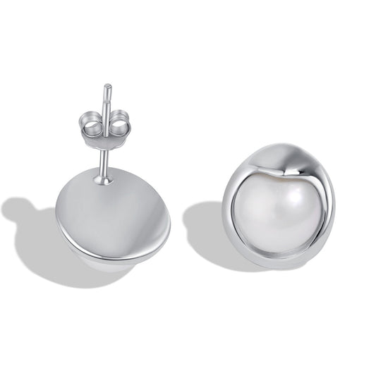 [Glimmer Jewelry]Dainty Bread Pearl Earrings