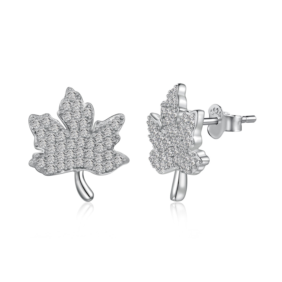 [Glimmer Jewelry]Exquisite Maple Leaf Design Earrings