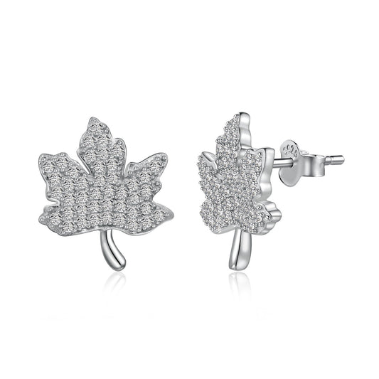 [Glimmer Jewelry]Exquisite Maple Leaf Design Earrings