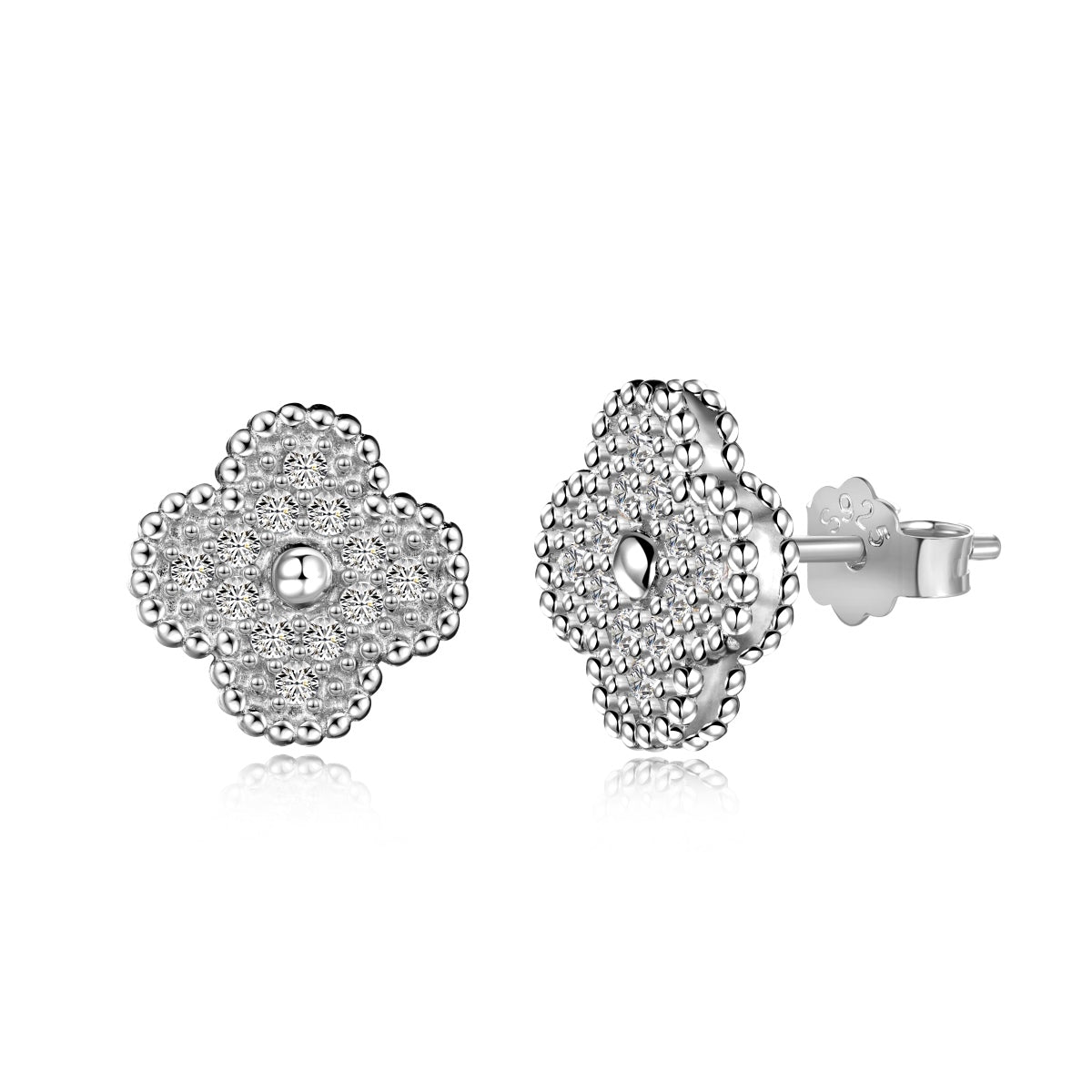 [Glimmer Jewelry]Four Leaf Clover Fashion Earrings