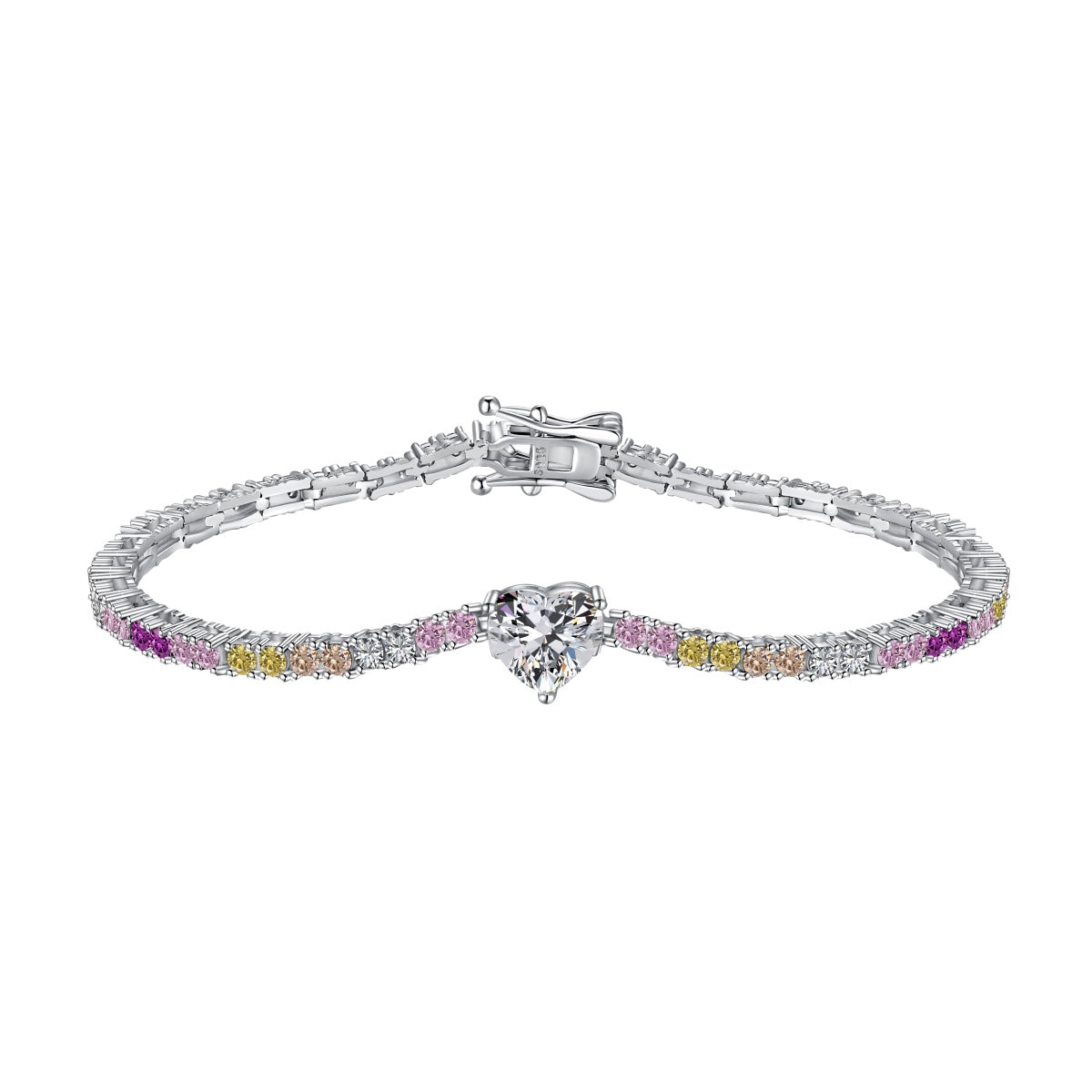 [Glimmer Jewelry]Delicate Romantic Heart Shape Lover Bracelet