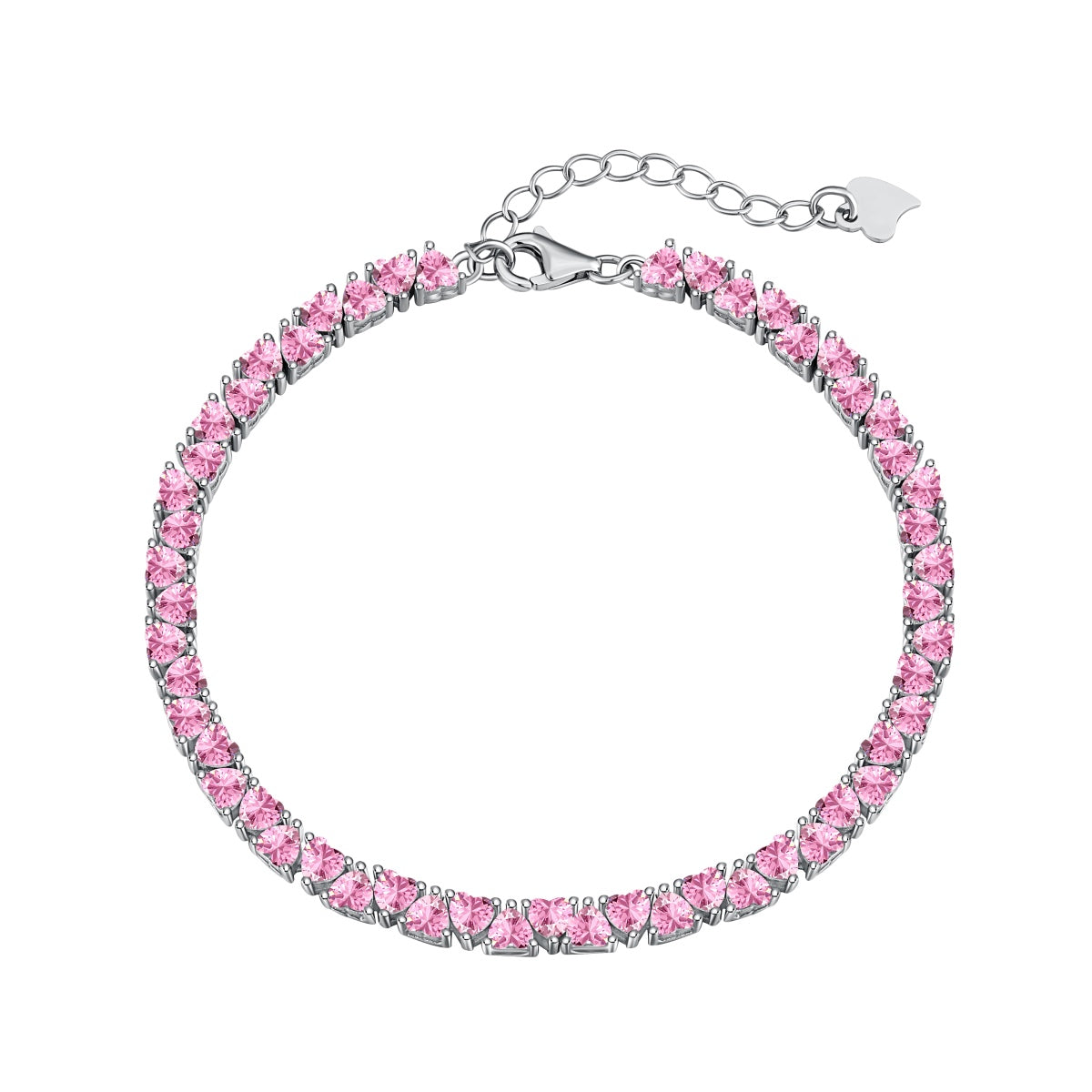 [Glimmer Jewelry]Dazzling Romantic Heart Shape Lover Bracelet