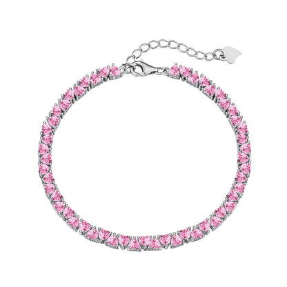 [Glimmer Jewelry]Dazzling Romantic Heart Shape Lover Bracelet