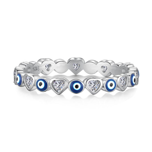 [Glimmer Jewelry]Radiant Colorful Round Shape Daily Ring