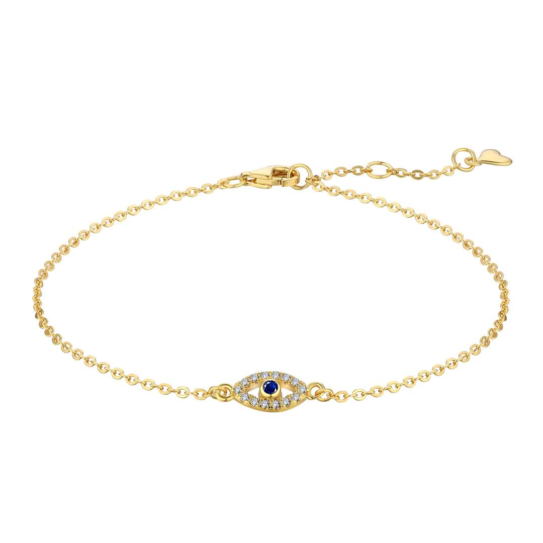 [Glimmer Jewelry]Evil Eye Shape Necklace