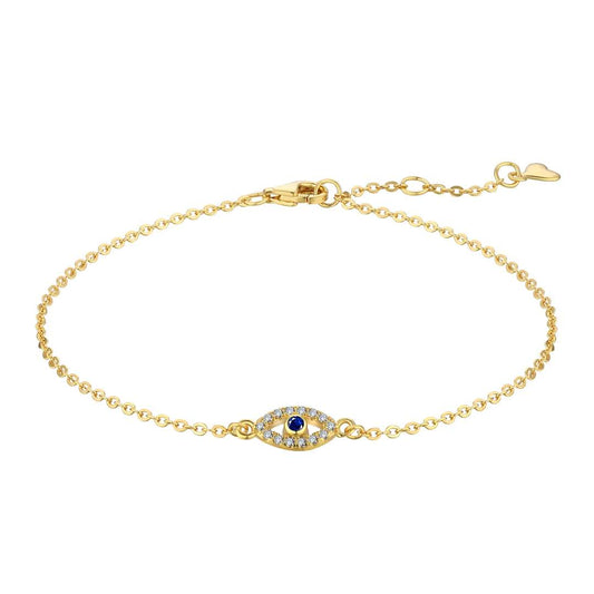 [Glimmer Jewelry]Evil Eye Shape Necklace