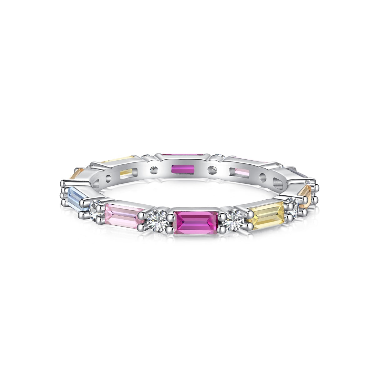 [Glimmer Jewelry]Lively In Shades Elegant Radiant Cut Daily Ring
