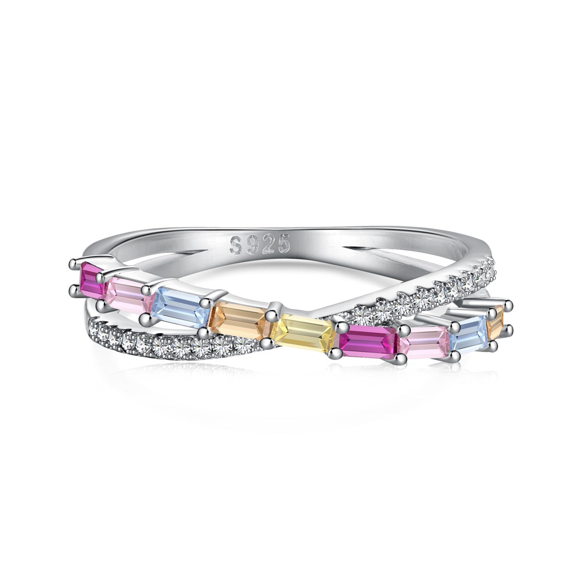 [Glimmer Jewelry]Energetic Elegant Radiant Cut Party Ring