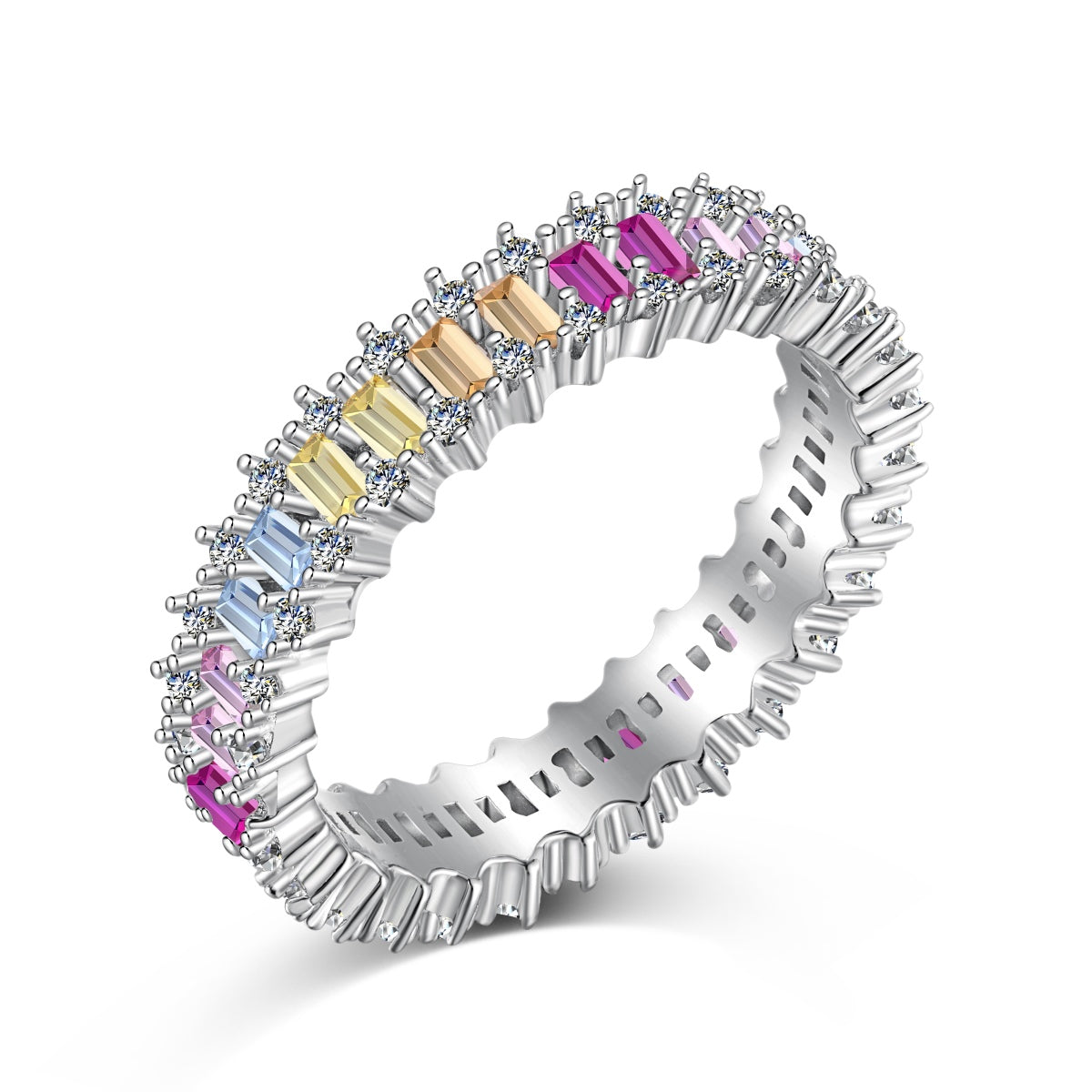 [Glimmer Jewelry]ゴージャス エメラルドカット カクテルリング