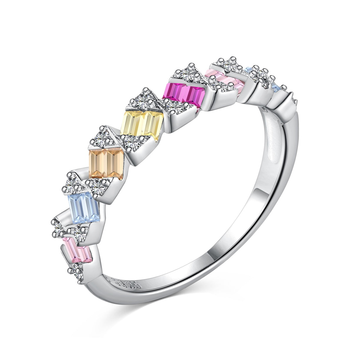 [Glimmer Jewelry]煌めくジュエリー エメラルドカット エレガントリング