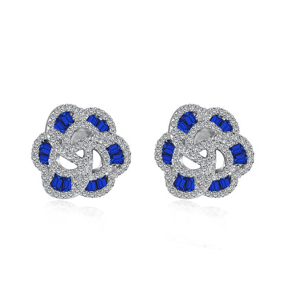 [Glimmer Jewelry]Exquisite Flower Shape Daily Earrings