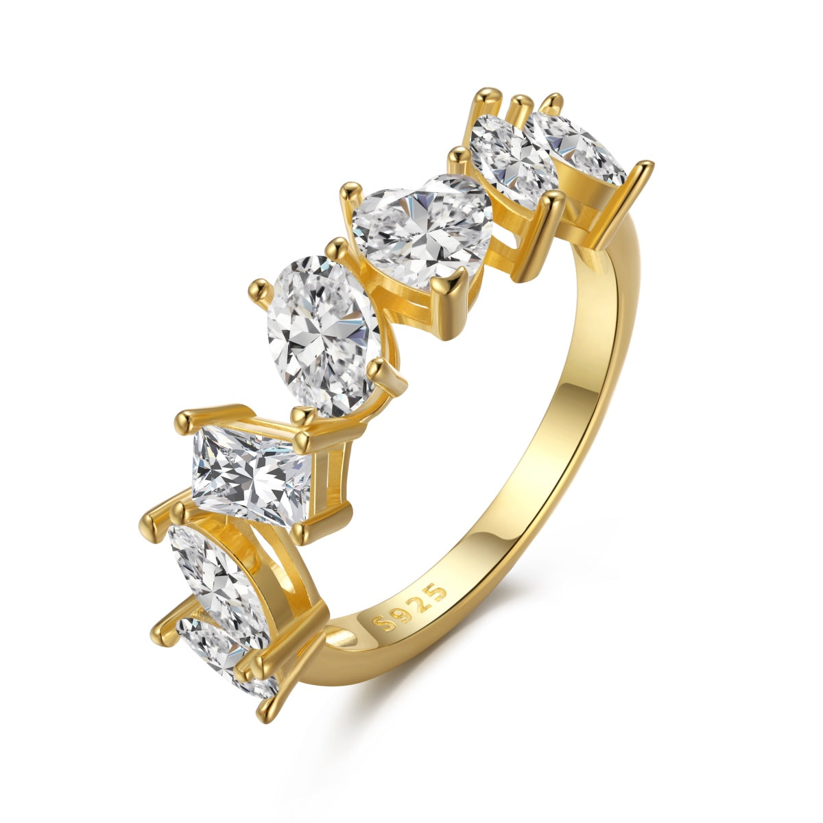 [Glimmer Jewelry]デリケート マルチ カット リング