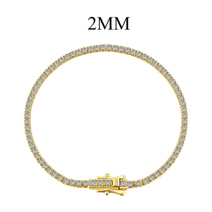 [Glimmer Jewelry]Radiant Colorful Round Cut Party Bracelet