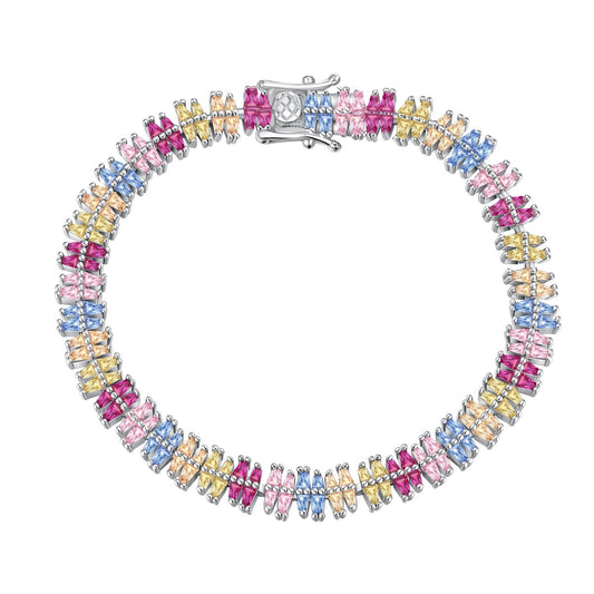 [Glimmer Jewelry]Sparkling Exquisite Multi Cut Party Bracelet
