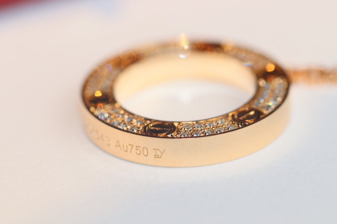[Glimmer]LOVE NECKLACE ADJUSTABLE Glimmer GOLD