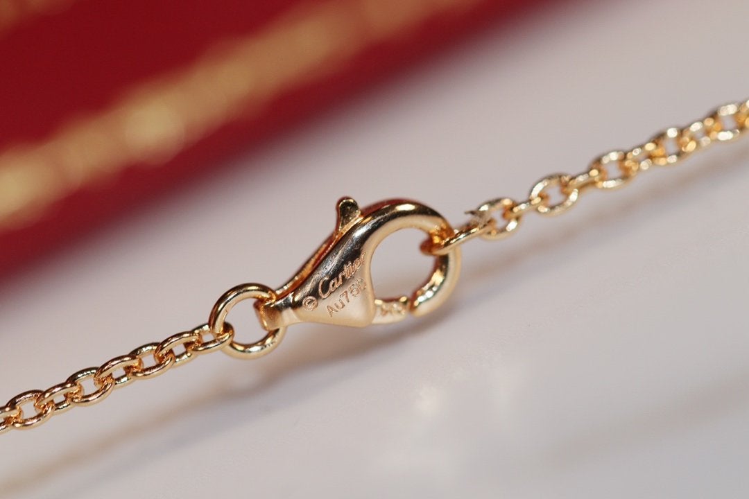 [Glimmer]LOVE NECKLACE PINK GOLD AND SILVER