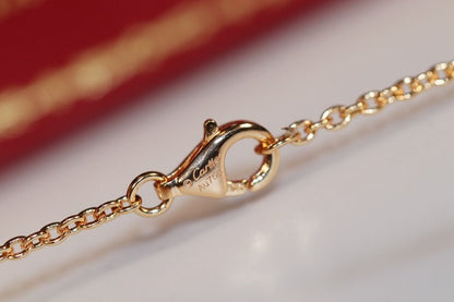[Glimmer]LOVE NECKLACE PINK GOLD AND SILVER