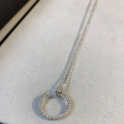 [Glimmer]JUSTE NECKLACE SILVER DIAMONDS