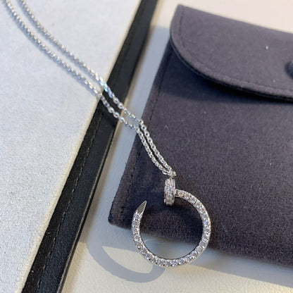 [Glimmer]JUSTE NECKLACE SILVER DIAMONDS