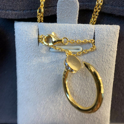 [Glimmer]JUSTE NECKLACE GOLD DIAMONDS