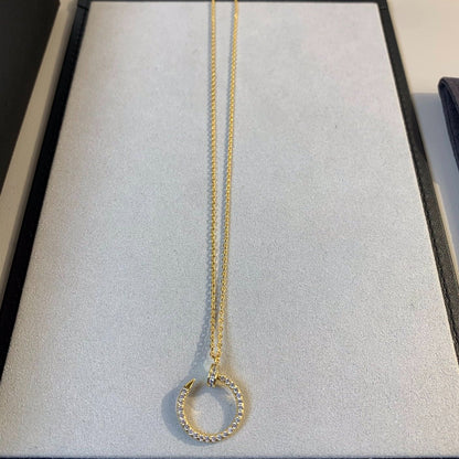 [Glimmer]JUSTE NECKLACE GOLD DIAMONDS