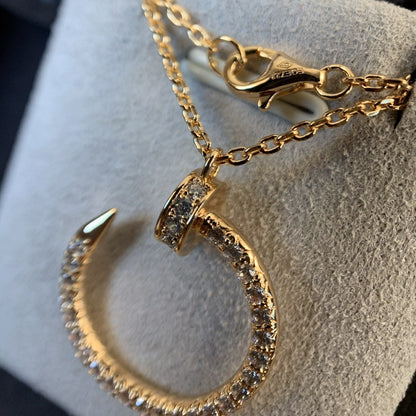 [Glimmer]JUSTE NECKLACE PINK GOLD DIAMONDS
