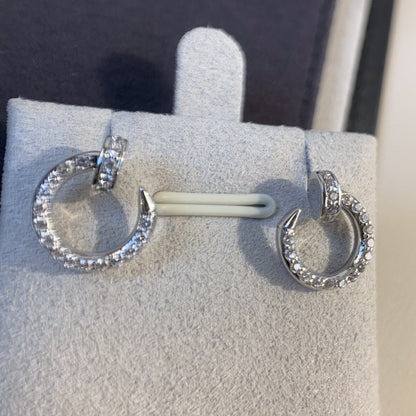 [Glimmer]JUSTE EARRINGS SILVER DIAMONDS
