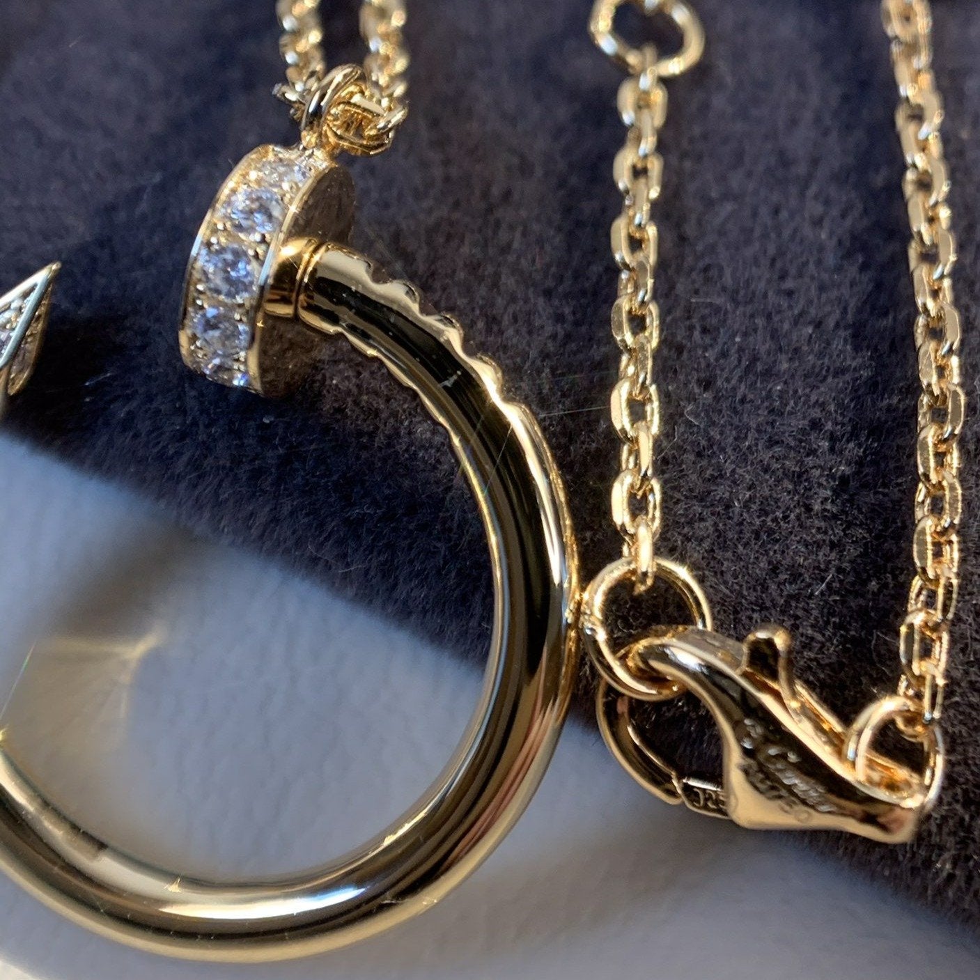 [Glimmer]JUSTE NECKLACE PINK GOLD