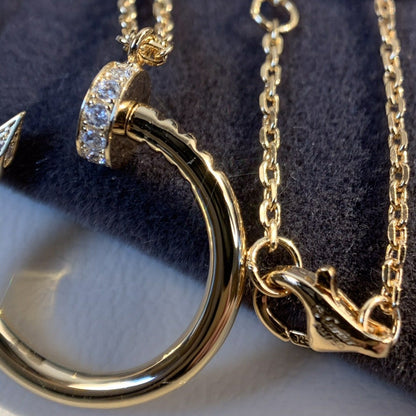 [Glimmer]JUSTE NECKLACE PINK GOLD